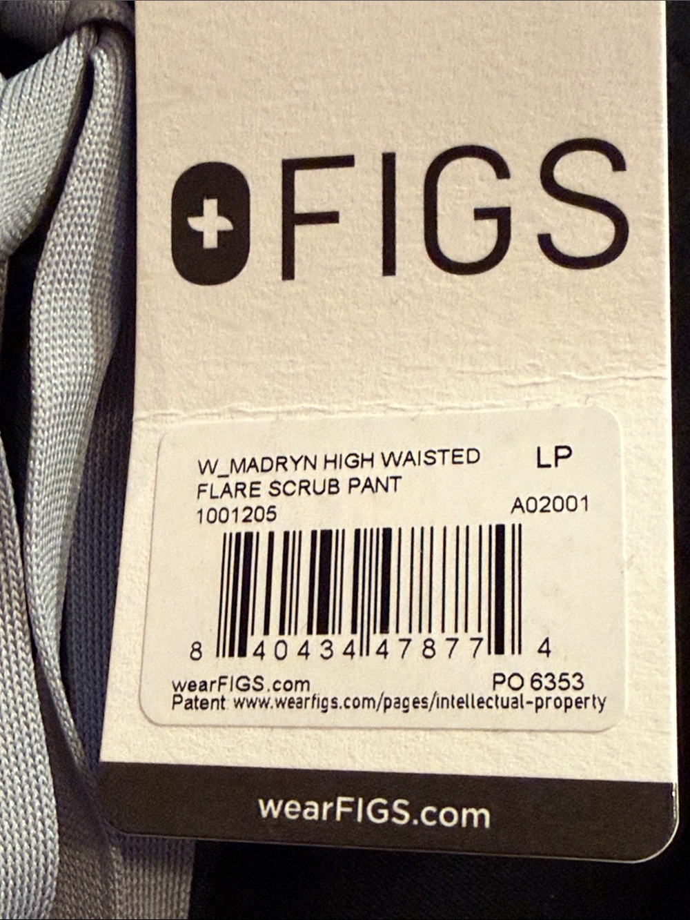 FIGS MADRYN HIGH WAISTED FLARE Scrub pants - Picture 3 of 4